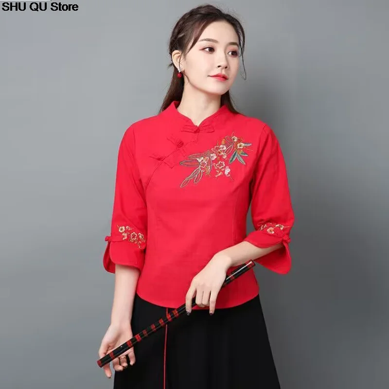 Chinese Women's Traditional Blouse Clothing women Chinese shirt