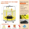 Indoor Trampoline for Kids Ages 1-8, 55" SmallOutdoor Toddler Trampoline with SafetyEnclosure Net, No-Gap Safe Design 6