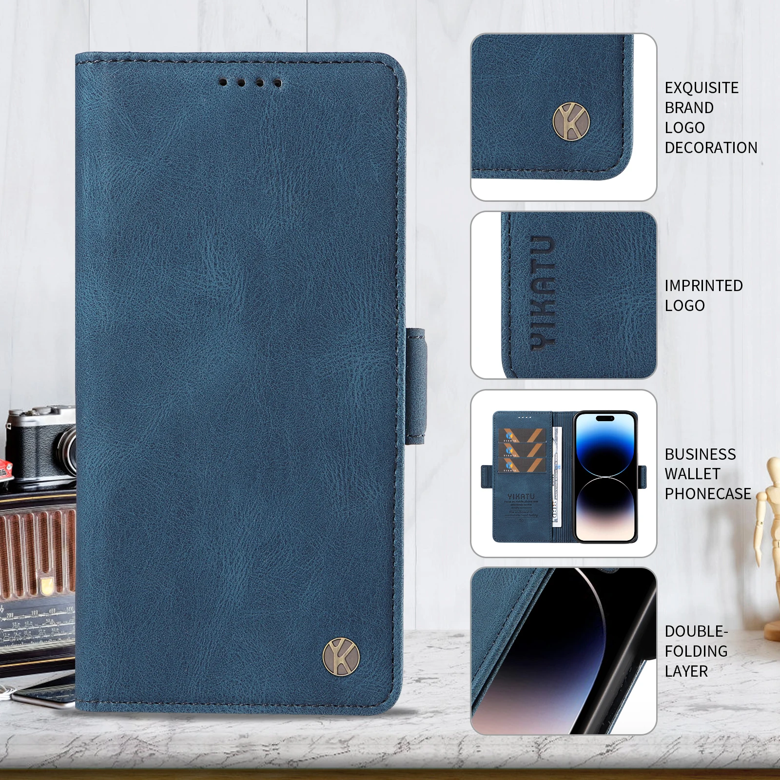 Leather Wallet Card Case - Universal Design