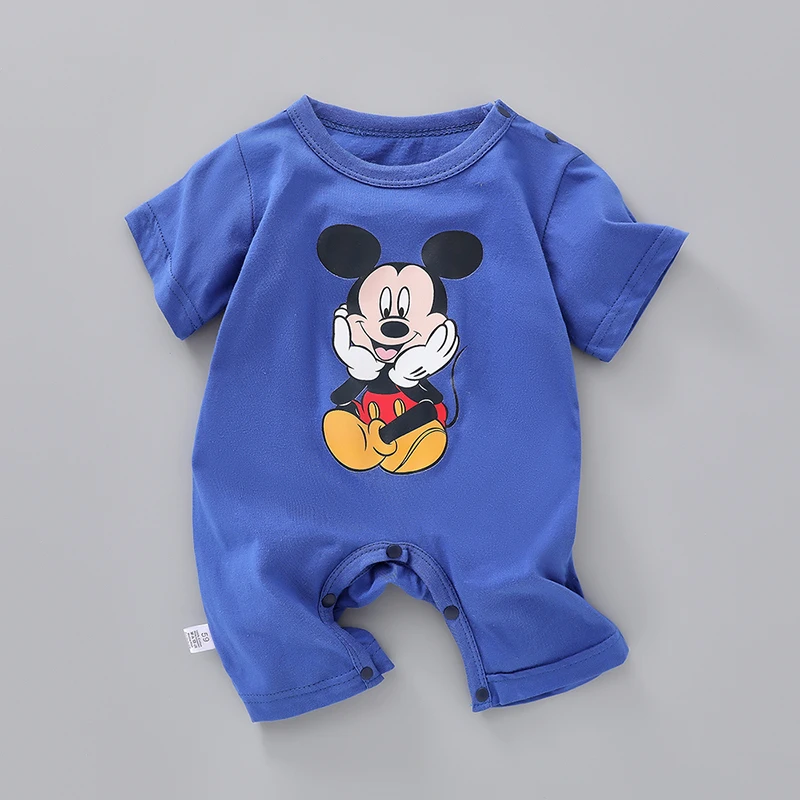 Newborn Knitting Romper Hooded  Disney Newborn Baby Boys Girls Rompers Jumpsuit Short Sleeve One Piece Short Sleeve Bodysuit cotton Rompers Clothing Baby Bodysuits cheap