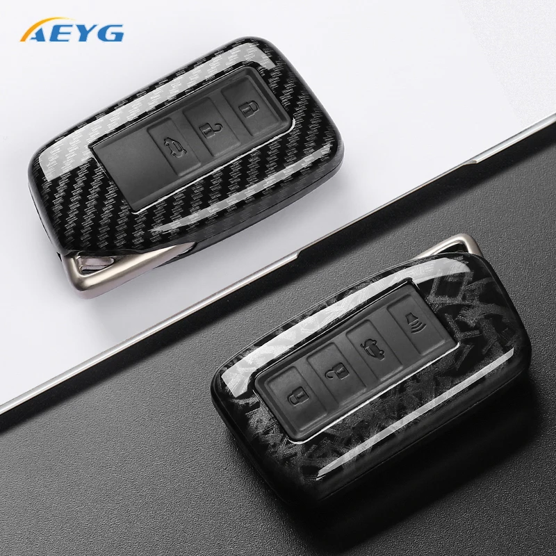 Premium Carbon Fiber Car Key Case Cover