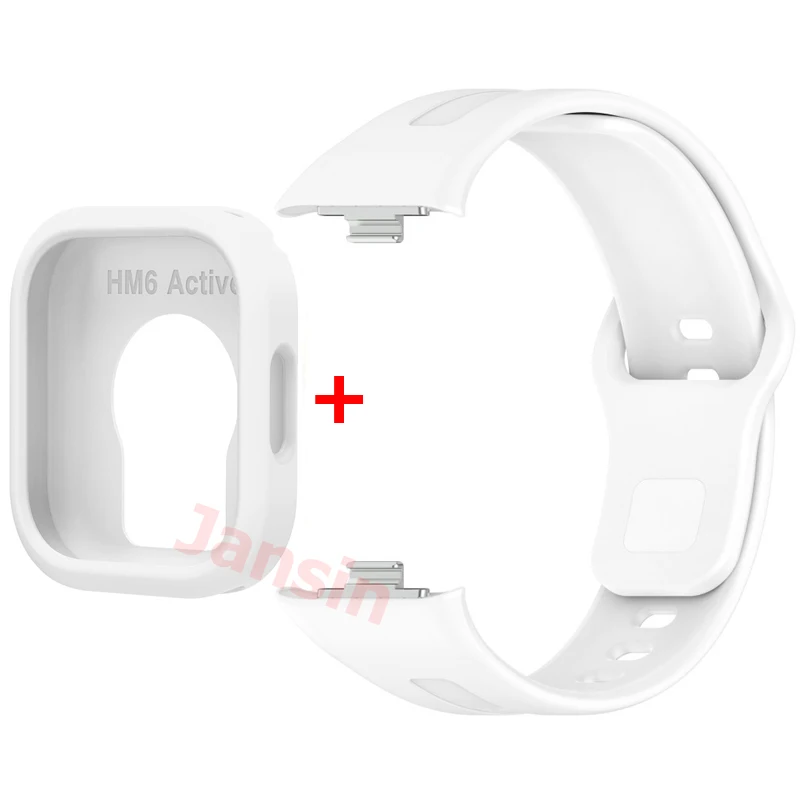 Sports Silicone Band with Protective Case for Smartwatch - Universal Fit Strap and Case Accessories