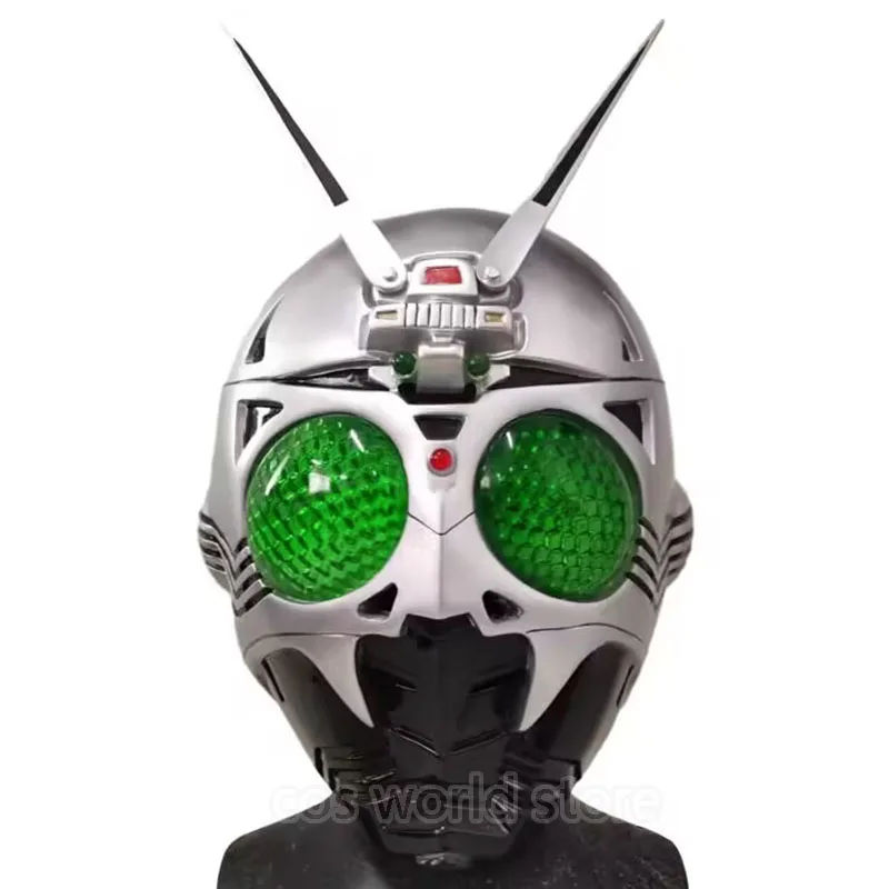 

Светодиодная маска для косплея по мотивам аниме Shin Kamen Rider Shadow Moon, шлем для взрослых мужчин, маски для ролевых игр на Хэллоуин, шлем, Маскарадная маска, реквизит