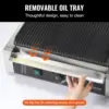 Commercial Grill, 1800W Electric Sandwich Maker, Stainless Steel Sandwich Press, Grill with Temp Cont 4