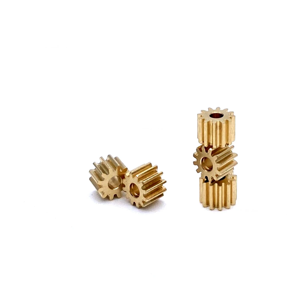 0.4M Copper Gear 6/7/8/9/10/11/12/13/14/15/16/17/18 Teeth Precision Machinery Gears Metal Model Gear DIY