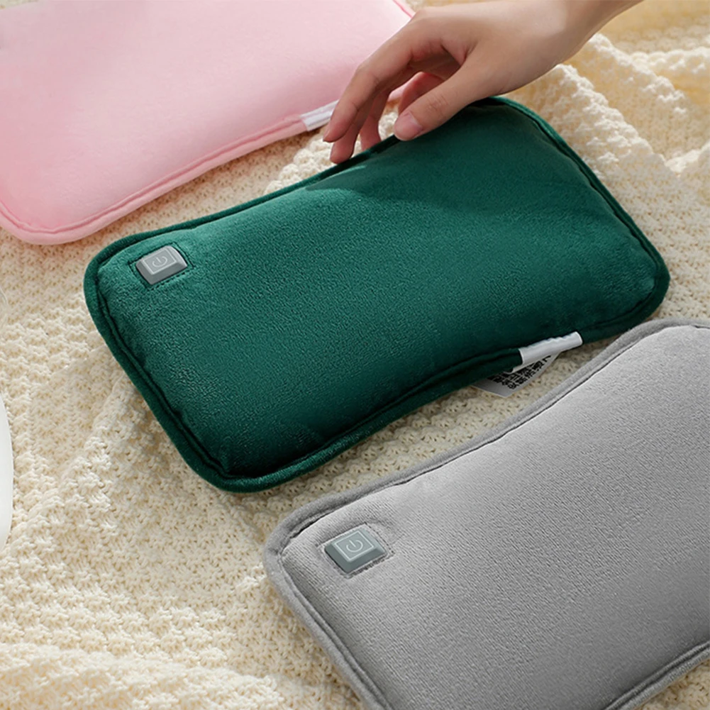 Description Picture 6 of itemRechargeable Electric Hot Water Bag Women's Electric Hot Water Bottle Soft flannel Hand Warmer Winter Heated Bag Warming Product