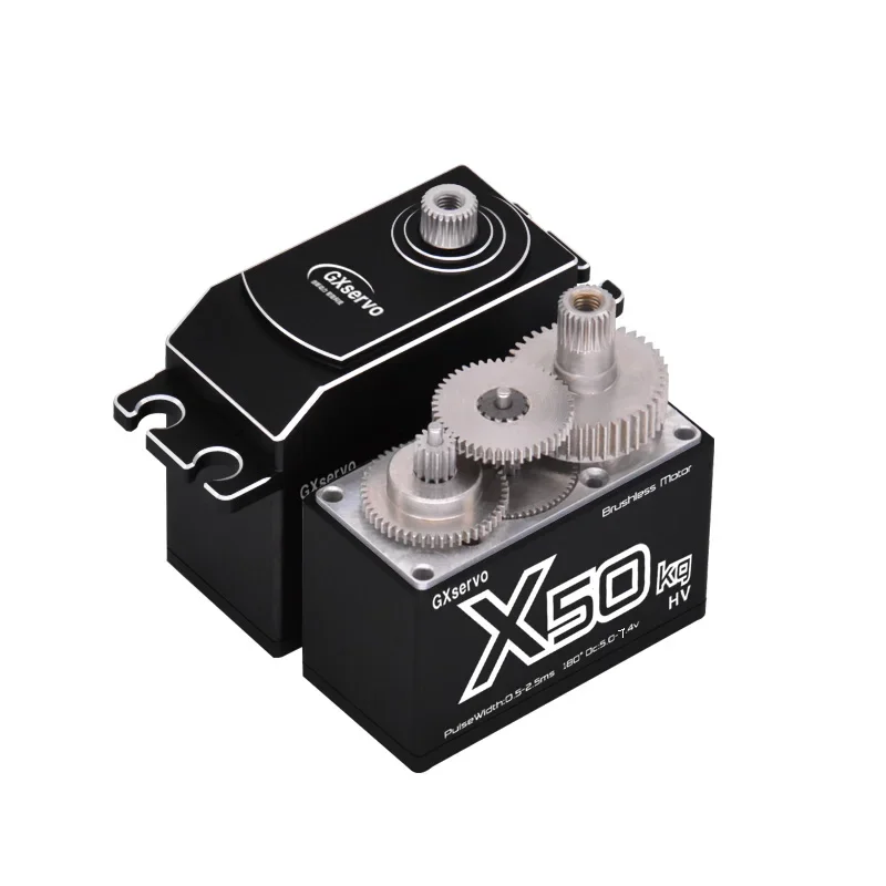 Brushless Programmable 50KG Large Torque Servo Waterproof High Voltage Full Metal Gear Motor For 1/8 1/10 RC Car Boat Traxxas 2