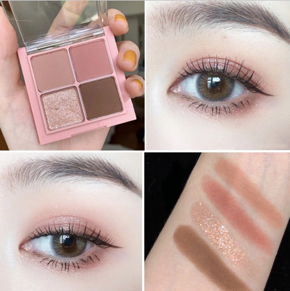 

Romand 4 цвета Тени для век Палитра блестящая женская косметика для глаз редкая красота долговечная Водонепроницаемая корейская косметика