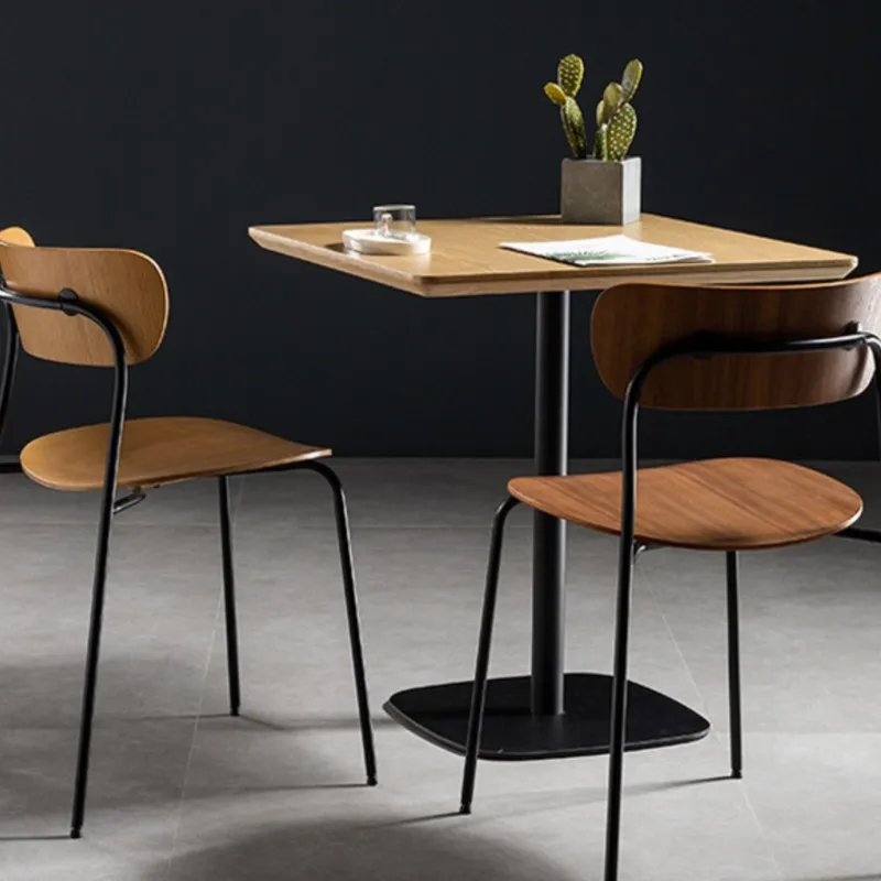 Scandinavian Simple Cafe Square Table Small Household Dining Table Balcony Leisure And Chairs Sehpalar Coffee Tables