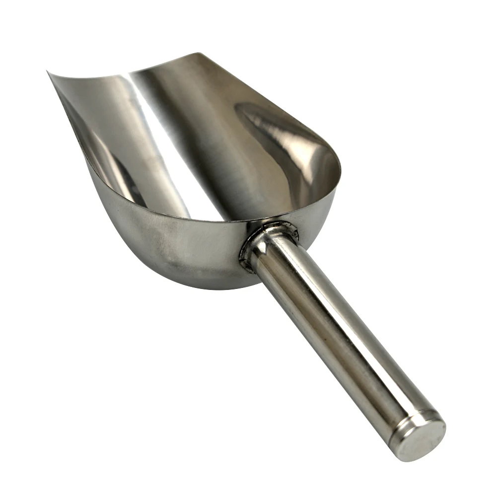 Pala de comida para mascotas, pala de alimentación para perros de acero inoxidable, cuchara para comida seca para gatos, cuchara gruesa de gran capacidad para comida para perros, 23,5x8x5cm