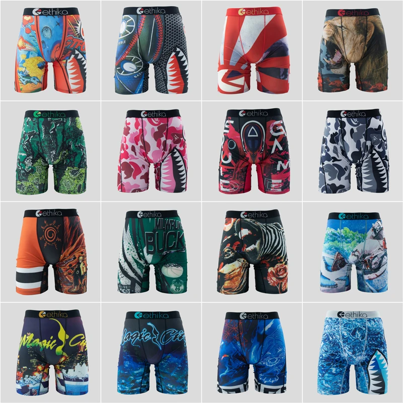 섹시한 남자 복서 팬티, 남성 란제리, 언더팬츠 복서 반바지, 플러스 사이즈 L-XXXL 남자 복서 브리프, 통기성 트렁크 