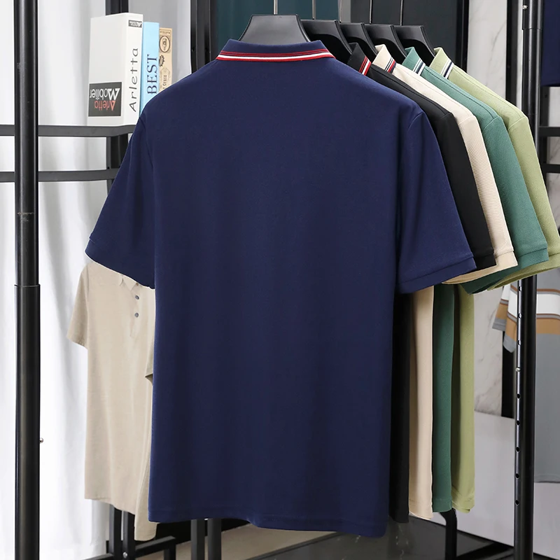 Polo Ricamata da Uomo EUR di Alta Qualità, Nuovo Prodotto, Maglietta da Tennis, Maglietta da Golf, T-shirt da Uomo a Maniche Corte - immagine 5