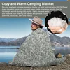 Military Army Camping Blanket Tactical Woobie Blanket Poncho Liner Lightweight Multifunctional All Weather Blankets Camping Gear 6