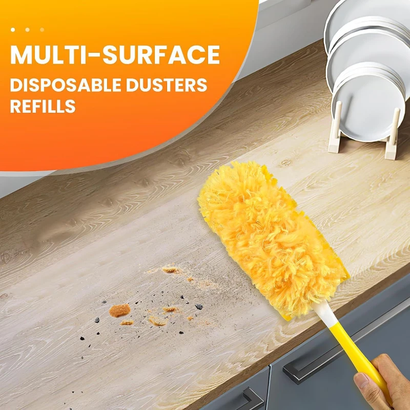 50pcs Disposable Feather Duster Double Sided Electrostatic Precipitator For Cleaning Dust Spider Web Cleaning Roof and Desktop cleaning duster feather duster disposable feather duster