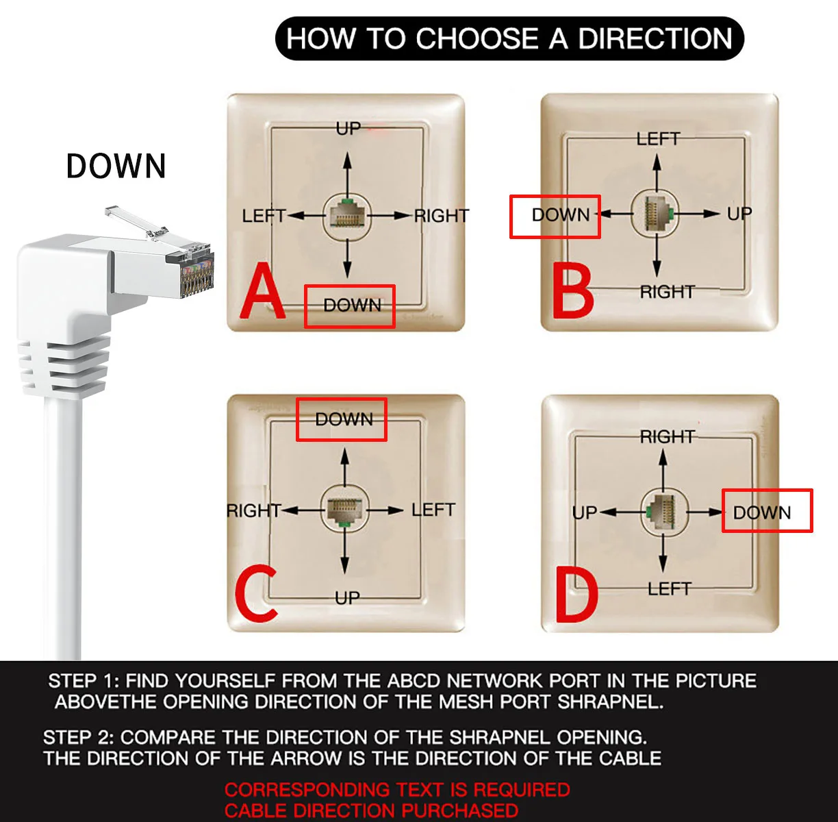 Cabo Ethernet Patch Cord Ângulo Direito Utp Lan 90 Graus para Laptop Roteador tv Box 33 Pés Cat6 - Imagem 3
