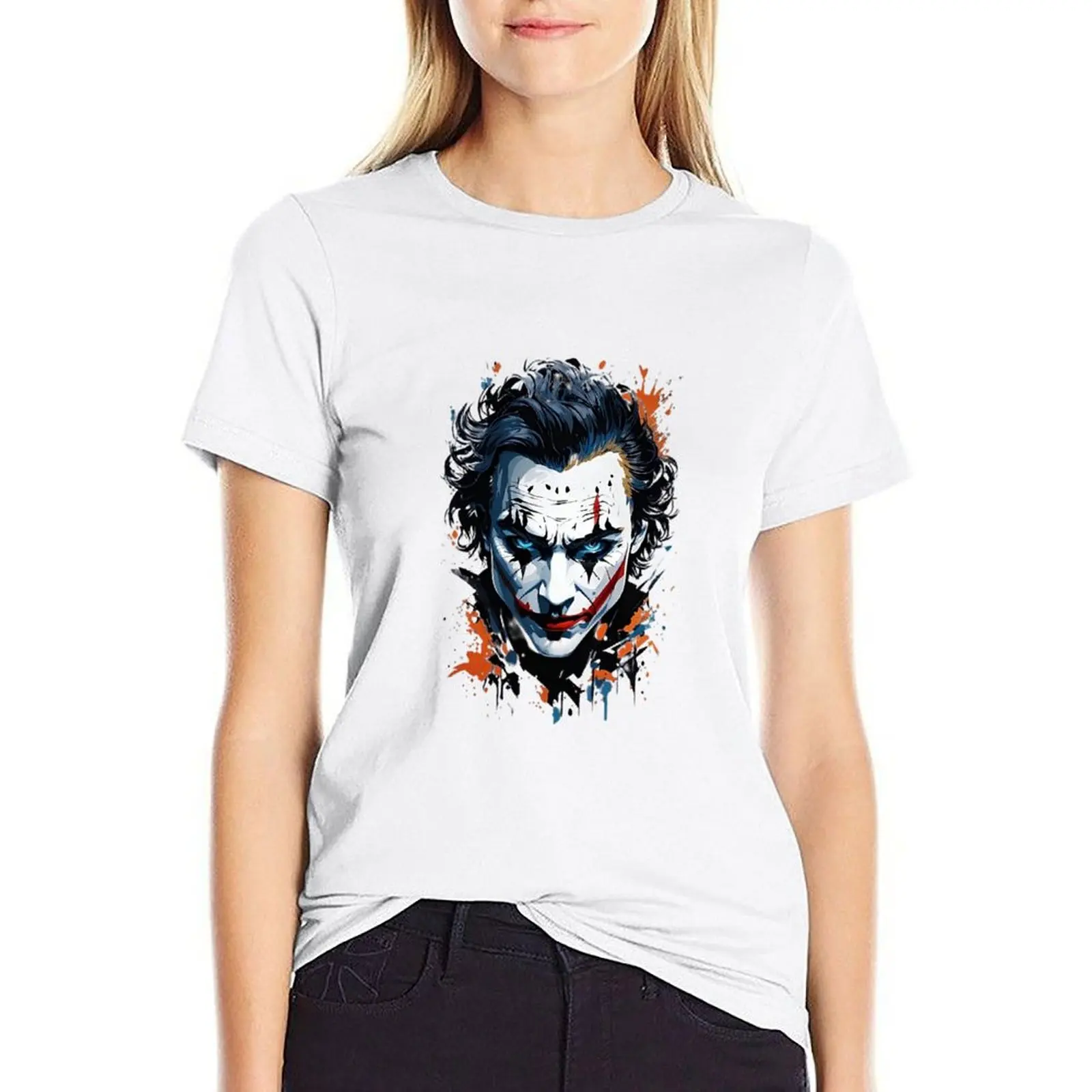 

jocker T-shirt summer tops Female clothing fashion woman blouse 2024