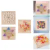 Brain Teaser Toys Educational Learning Collection Wood Educational Board for Gathering Birthday Interaction Preschool Activity 6