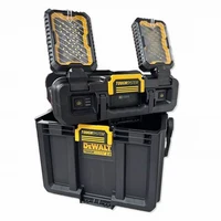 DEWALT DWST08061 2.0 TOUGHSYSTEM Adjustable Work Light With Storage 2-In-1 Featuring LED Heads Compact Storage Box 2