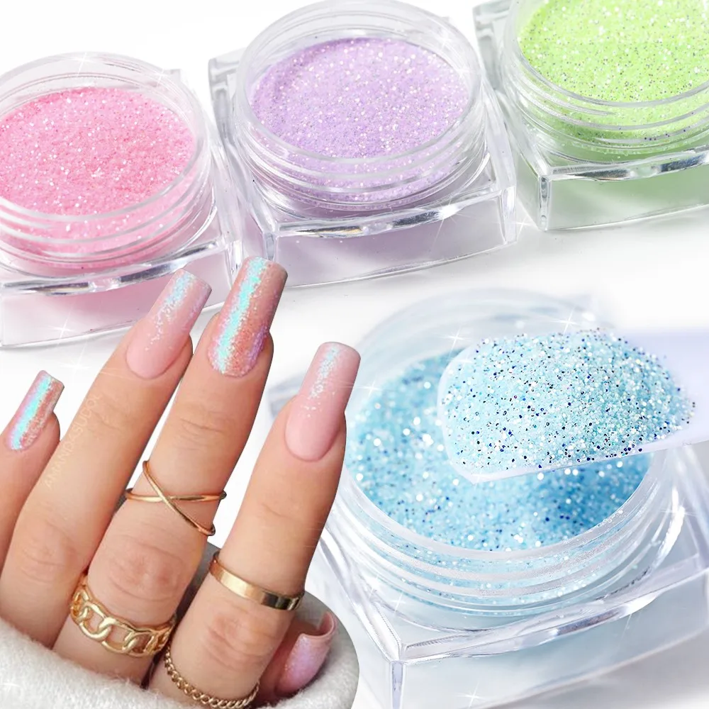 

Candy Sweater Effect Nail Glitter 49 Colors Sparkly Sugar Dust Powder Chrome Pigment For Manicure Polish Nail Art Decorations #F