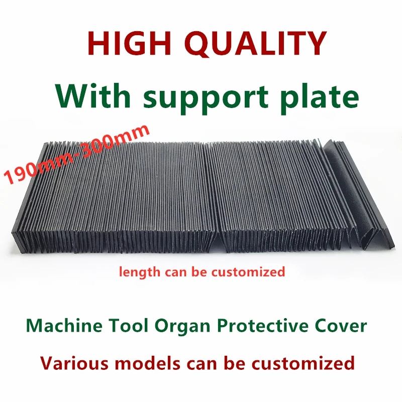 Foles Acordeão 190300 mm L1500 mm Capa Protetora Trilho Escudo Telescópico Máquina Guarda Dust Cover Pano Água Personalizado