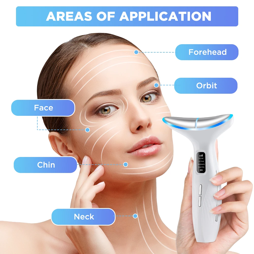 EMS Micro-current Face Beauty Device Neck Lifting IPL Skin Rejuvenation Care Dou