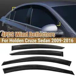 4PCS Car Window Wind Deflectors Tinted For Holden Cruze Sedan 2009 2010 2011 2012 2013 2014 2015 2016 Awnings Shelters