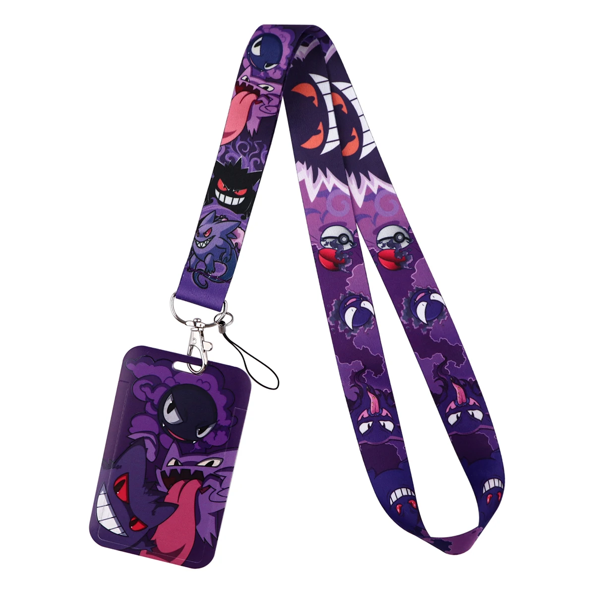 Kawaii Anime Credential Holder Cute Neck Strap Lanyard for Key Keychain Mobile Phone Charm USB Badge Holder Keyring Accessories