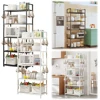 5 Tier Storage Shelves Adjustable Shelving Unit 66 Lbs Capacity Standing Shelf for Kitchen Pantry Closet Bathroom Laundry Garage 2