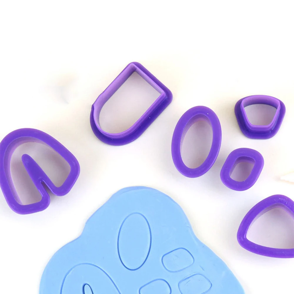 Polymer Clay Tool Basic Clay Cutters, Organic Polymer Cutters for Earrings Making Cutters for Jewelry
