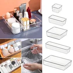 Transparent Desktop Storage Box Acrylic Jewelry Drawer Organizer Stackable Storage Display Rack Large Capacity Cosmetic Holder