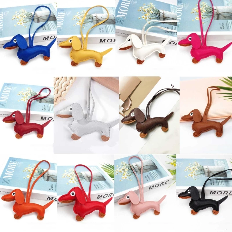 Porte-Clés en Cuir Fait à la Main pour Chien, Interrupteur Pendentif pour  Sac, Téléphone, Teckel - AliExpress