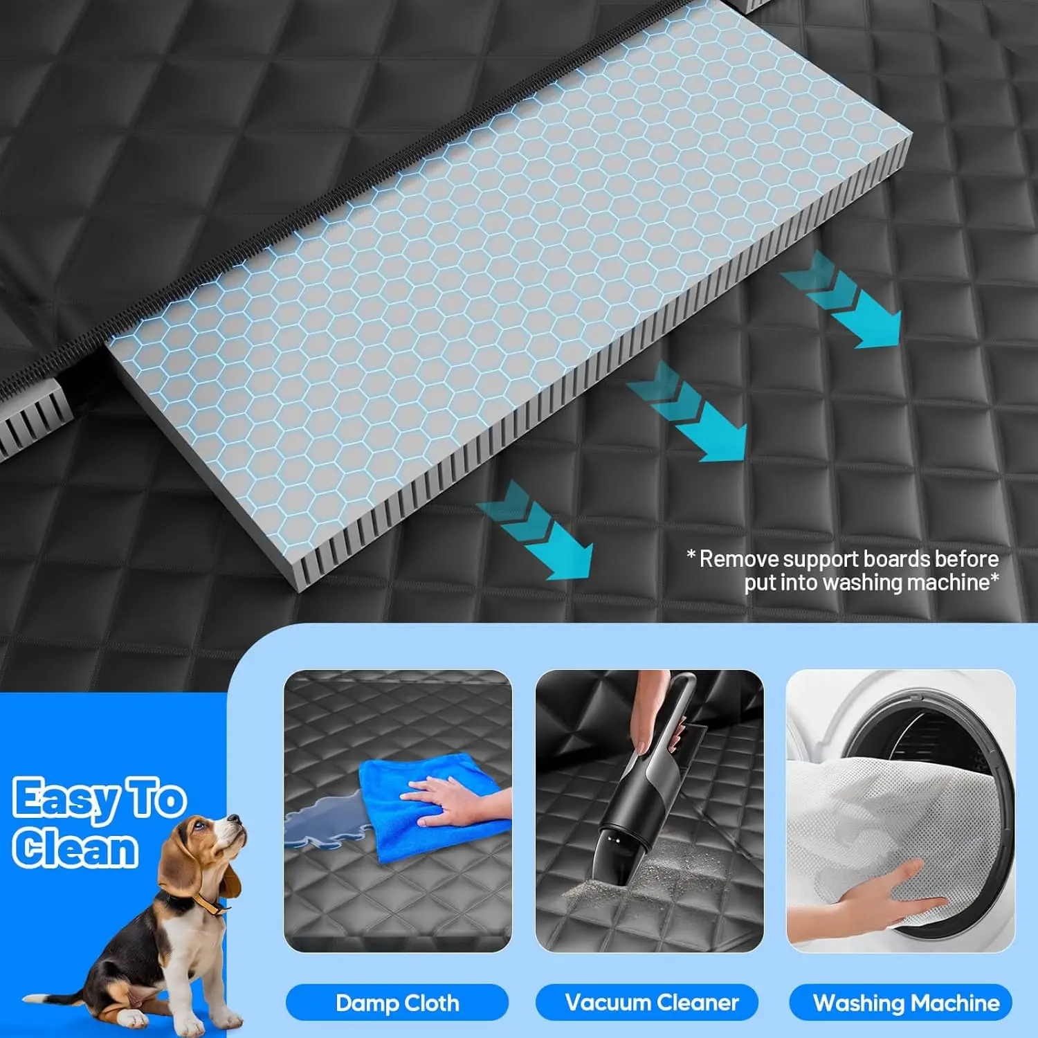 Hard Bottom Dog Car Seat Cover – Waterproof Back Seat Protector