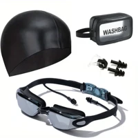 1Pcs Electroplated Adult Swimming Goggles Set, Anti-Fog and Waterproof Swimming Goggles Equipment, High-Definition, Anti-Fog Lenses - Leak-Proof, Uv-Proof 1