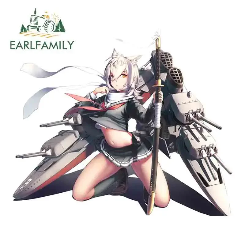 

EARLFAMILY 13cm x 11.1cm for Sexy Anime Car Sticker Sunscreen Original Decal Fashionable Funny Refrigerator Windows Decoration