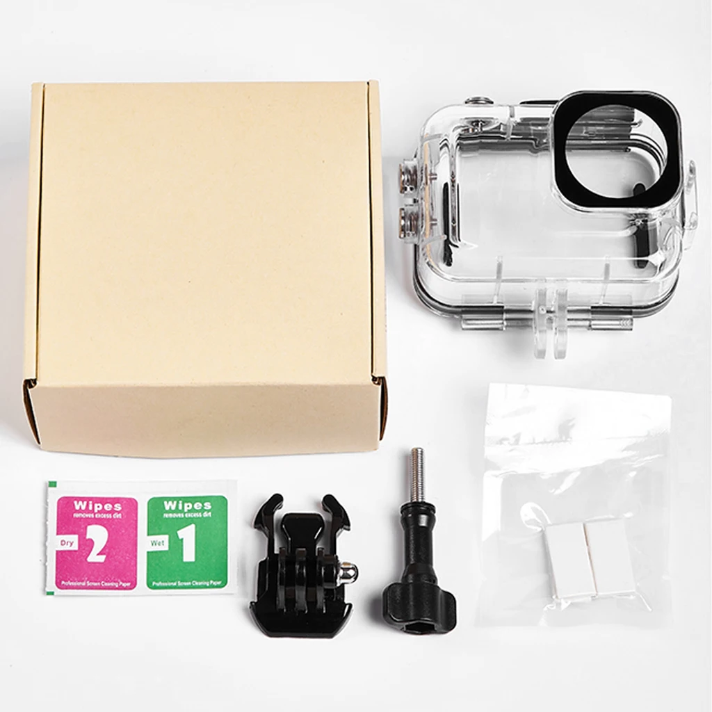Für Insta360 GO Ultra Action Kamera 60M Wasserdichte Tauchen Kunststoff Gehäuse Fall Schnelle Installation Halterung Mit 40M Flash LED Licht – Detail 9