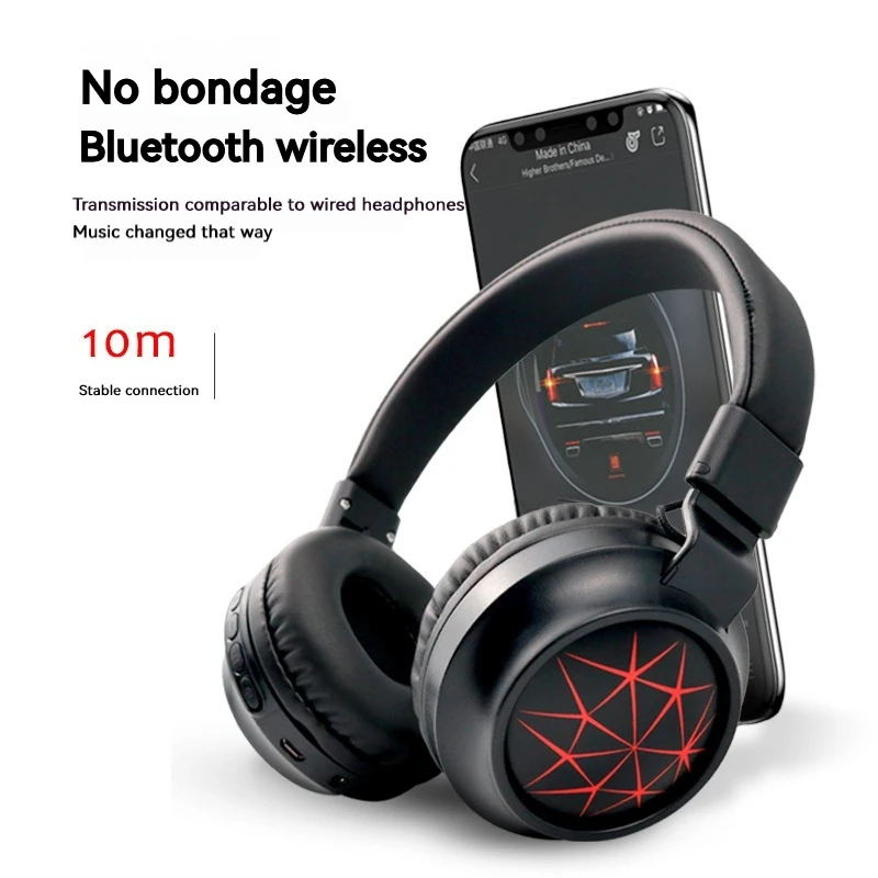 

Беспроводные наушники с шумоподавлением, Bluetooth, складная игровая гарнитура с микрофоном