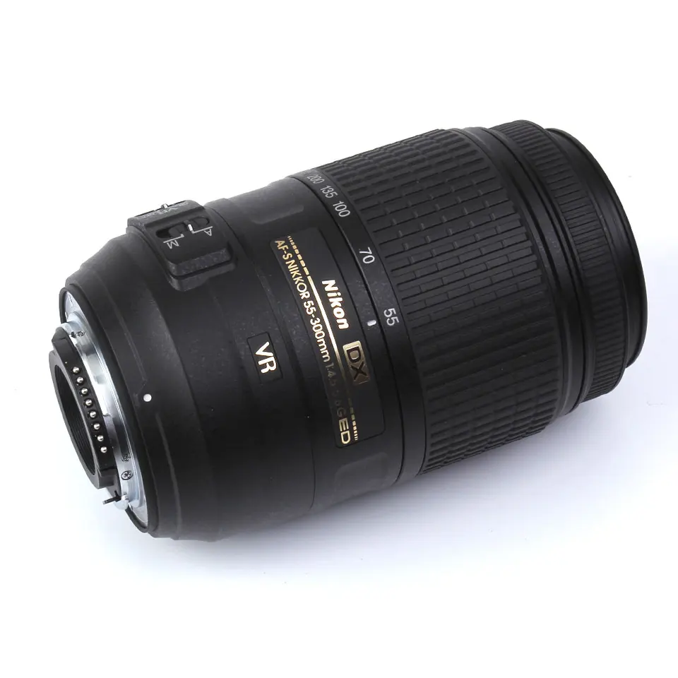 Nikon AF-S DX NIKOR, 55-300mm, lente F 4.5-5.6G ED VR, câmeras SLR