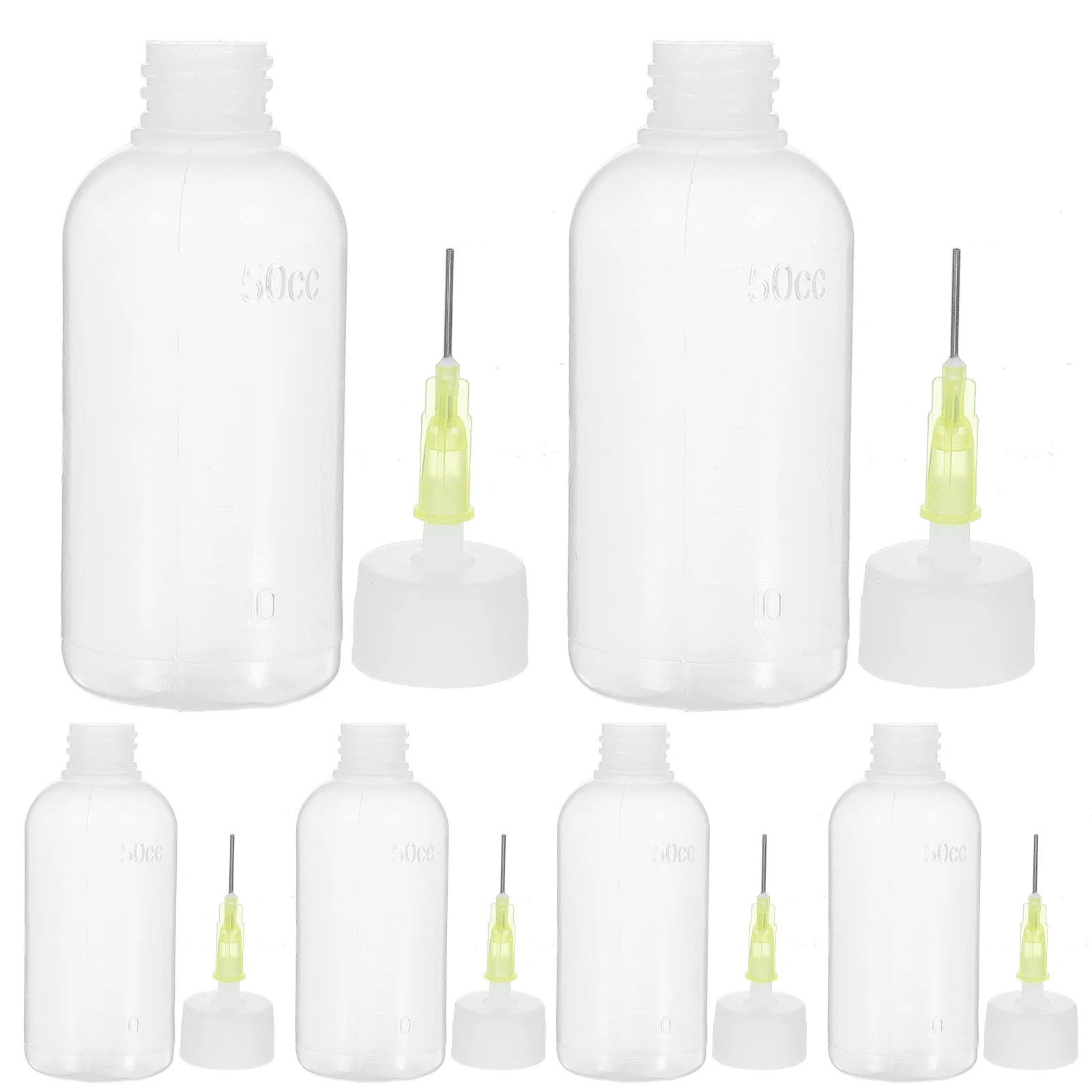 

6Pcs Glue Applicator Bottles 50Ml Precision Needle Tip Bottles Squeeze Glue Bottles Glue Liquid Oil Diy Paper Paint