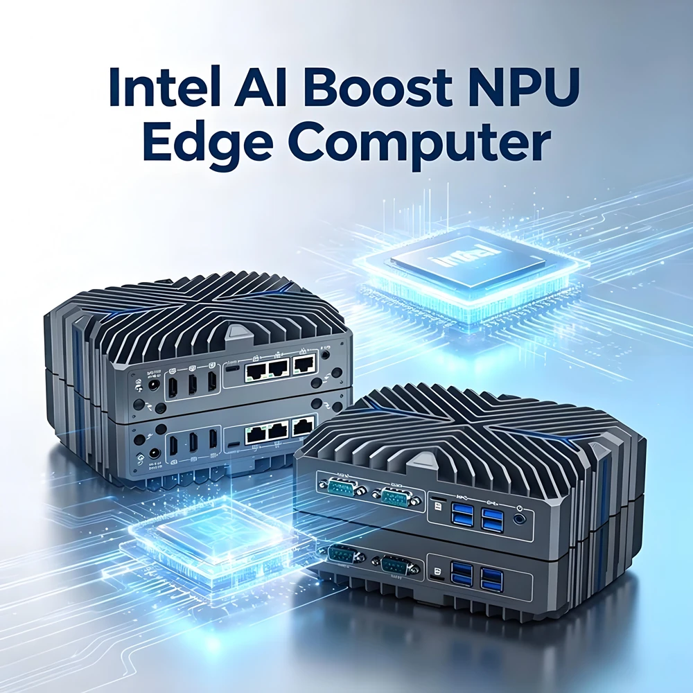 Topton Fanless Firewall Mini PC Intel Ultra 5 125U I7 1255U I3 1215U 3*2.5G LAN 3*HDMI2.0 2*COM RS232 IoT Industrial Computer