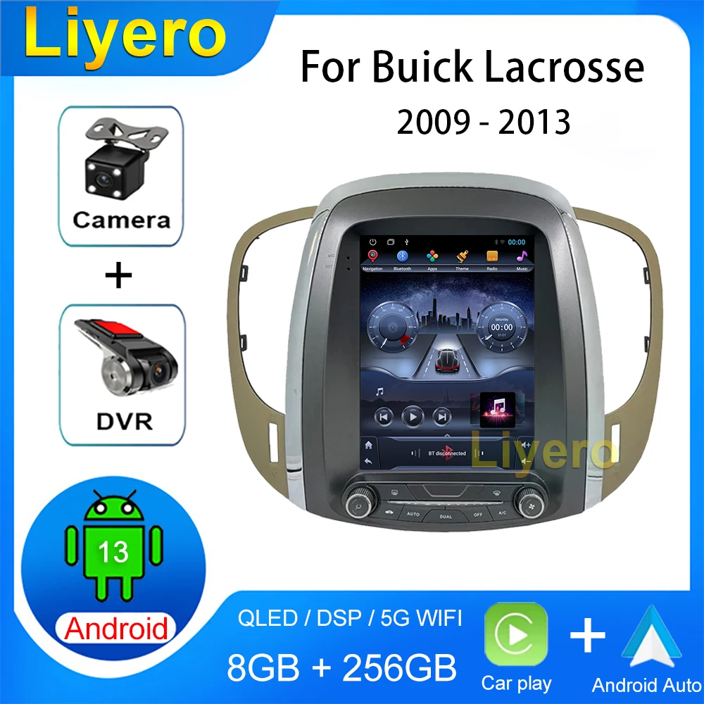 

Автомагнитола 9,7 дюйма для Buick Lacrosse 2009-2013 CarPlay, Android, GPS-навигация, DVD, мультимедийный плеер, видео, стерео, DSP, 4G, Wi-Fi