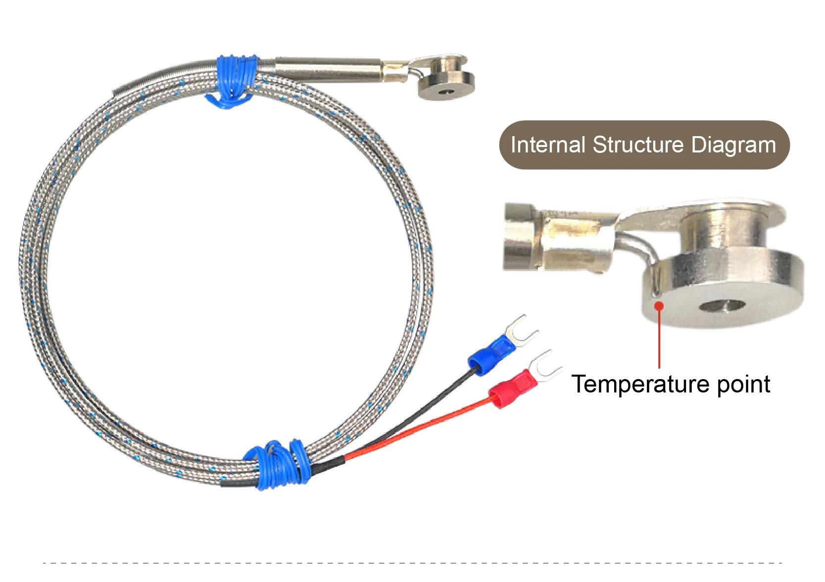WRNT-RLD K/J Type Button-Type Thermocouple Probe 0-800°C Mold Temperature Sensor