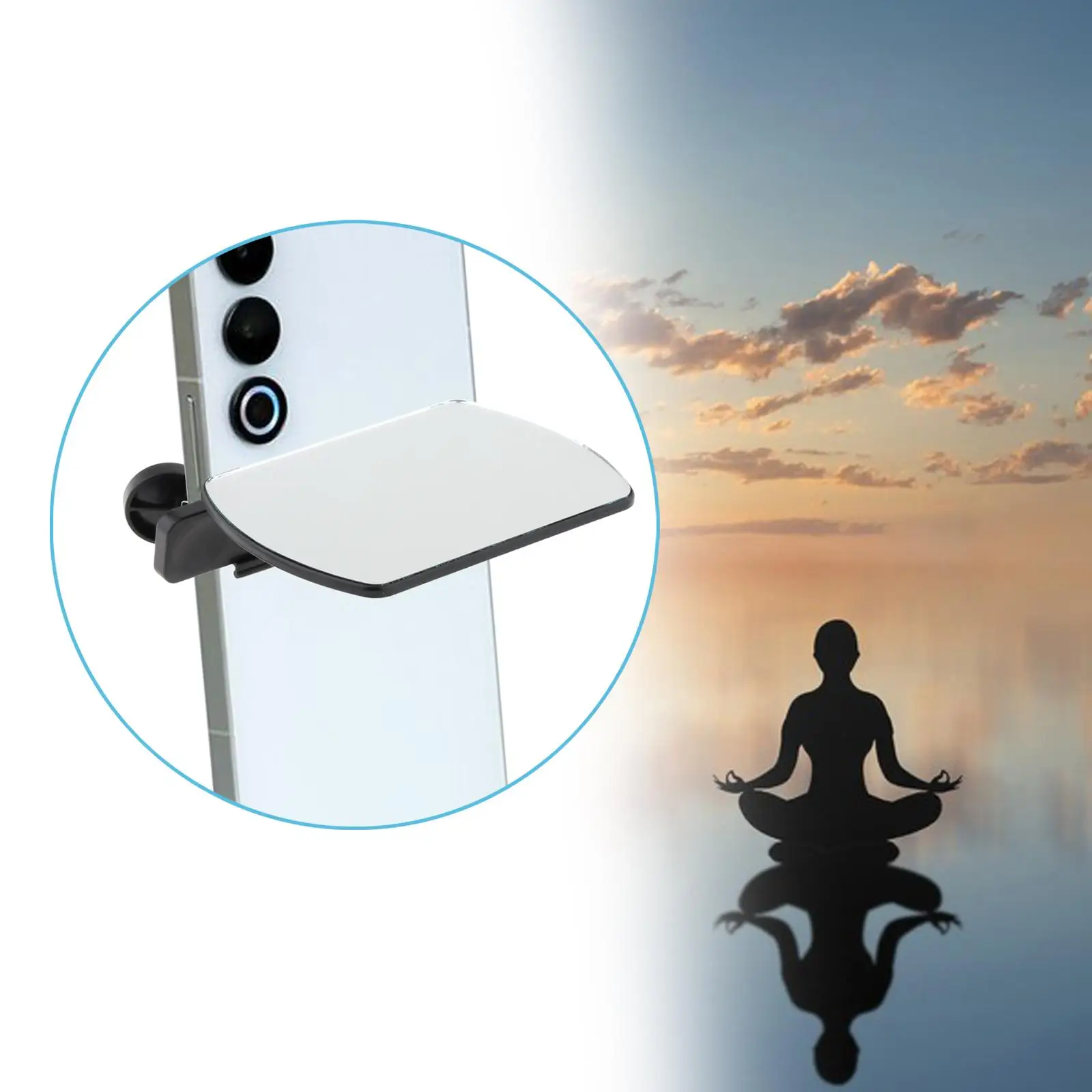 Mirror Reflection for Phone Camera Accessory Convenient Phone Reflection Camera Clip Selfie Reflector for Outdoor Travel Scenery