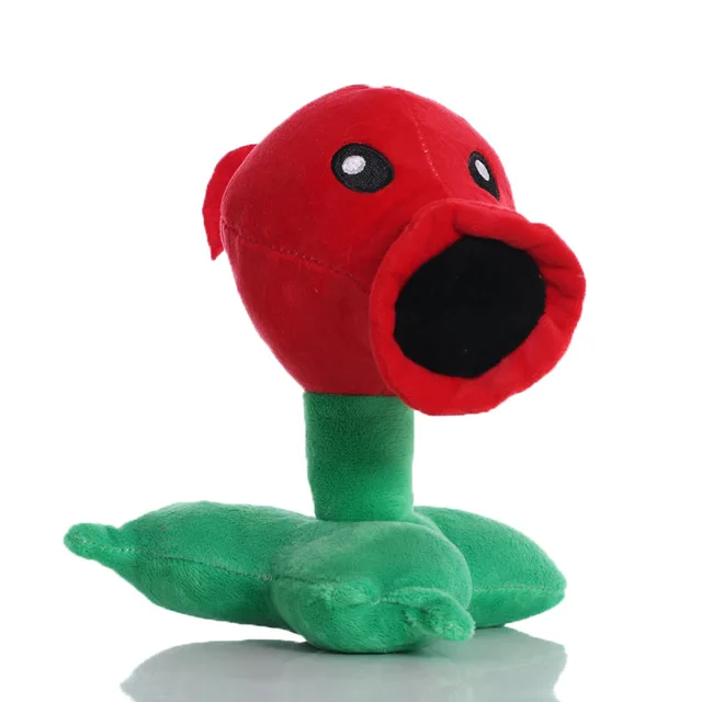 17cm Plants vs Zombies Fire Peashooter Plush Toys PVZ Plant Peashooter Plush Stuffed Toys Doll Gifts for Children Kids 2