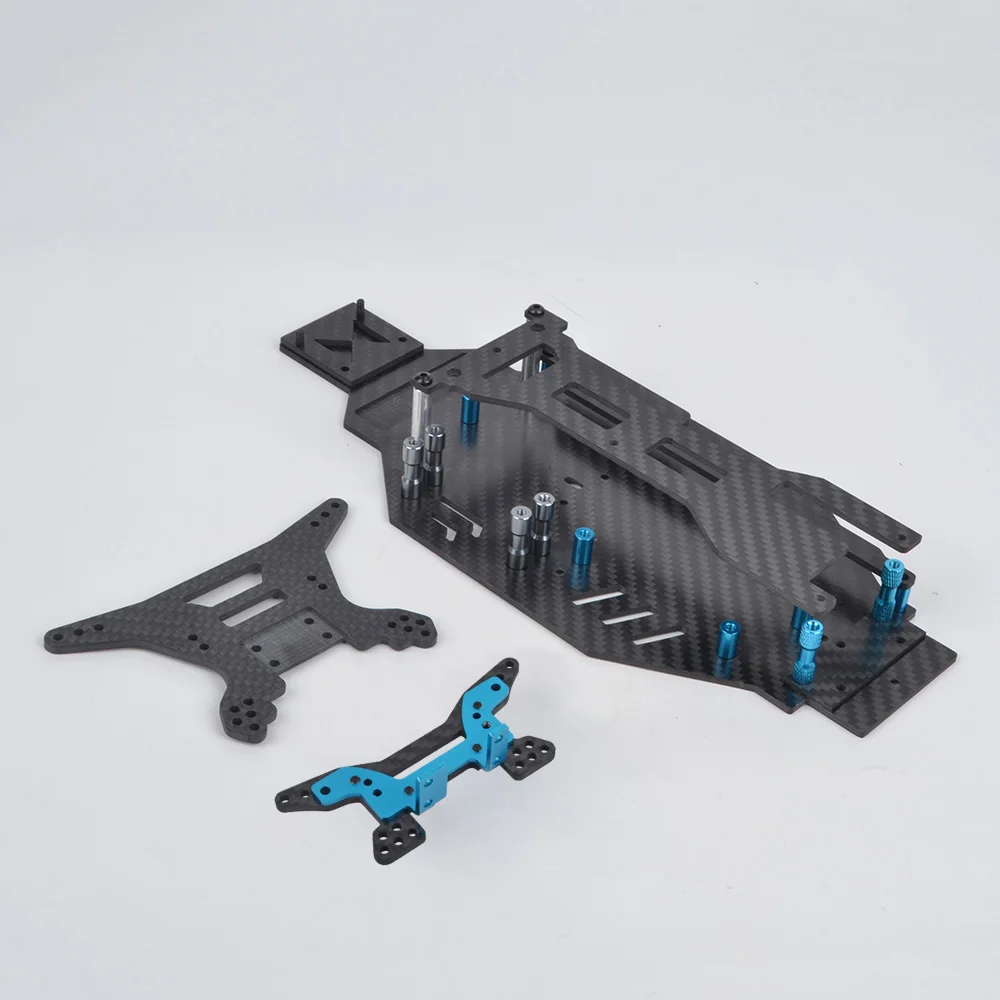タミヤ DF-03 RC オフロードカー用カスタム カーボン ロア デッキ 