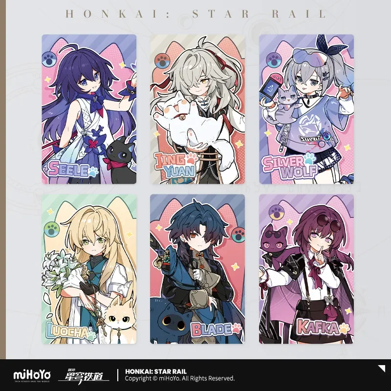 

Presale Sunsyea Honkai Star Rail официальный Merch miHoYo оригинальная Подлинная серия XBDMM коллекционные карточки Кафка Цзин Юань