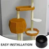 4Pcs DIY Cat Tree Plug Replacement Parts Plastic Hole Stoppers Easy Installation Cat Scratch Post Repair Replacement Accessories 6