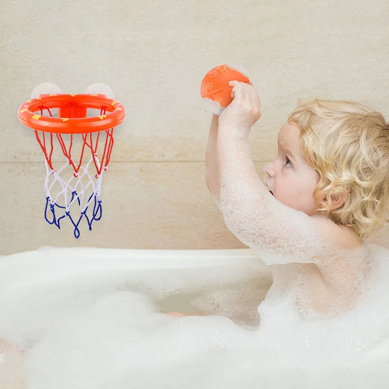 

Baby Bath Toy Water Basketball Kids Basketball Rack Bathroom Toys Basketball Hoop with 3 Balls Kids Outdoor Play Set Water Fun