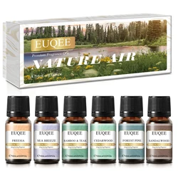 Aromatic Indulgence Fragrance Oil Gift Set - 6 Luxurious Scents - 10ml (Nature Air)