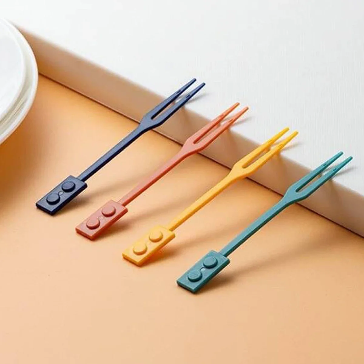 36pcs Creative Fruit Sign Disposable Household Fork