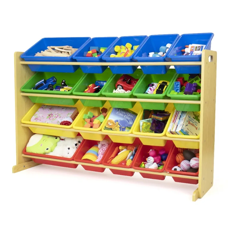 

Humble Crew Extra Large Toy Storage Organizer with 20 Storage Bins, Primary Colors